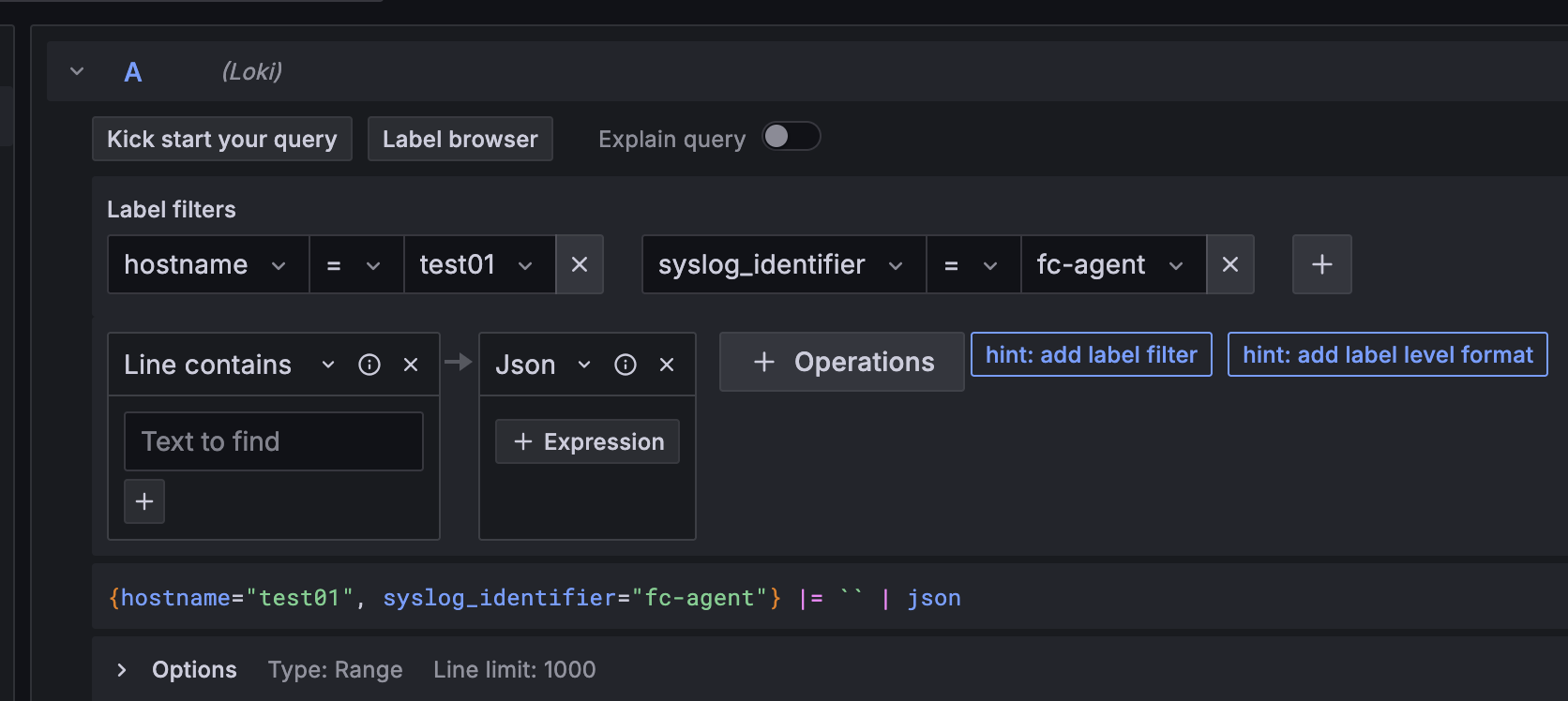 running a simple query